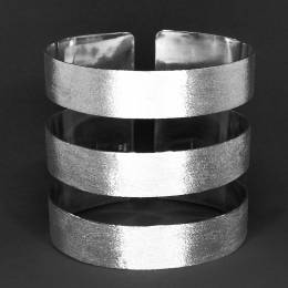 Handmade Silver Bracelet Lines