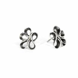Handmade Silver Earrings Minimal Flower