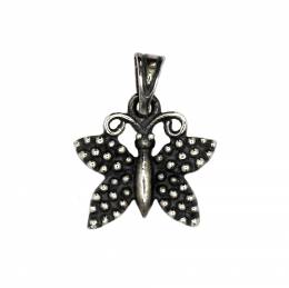 Handmade Silver Necklace Butterfly
