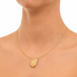 Handmade Gold Plated Silver Necklace Natural <<Nautilos>>