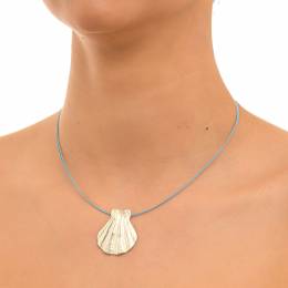 Handmade Silver Necklace Clam