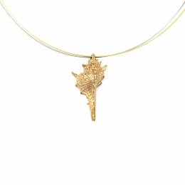 Handmade Goldplated Silver Necklace Shell