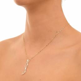 Handmade Silver Necklace Bow Odysseus