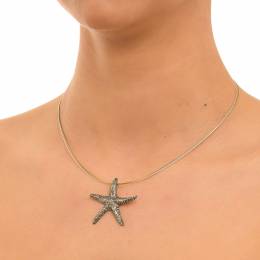 Handmade Silver Necklace Starfish